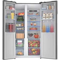 Haier Frost Free 570 L Side By Side refrigerator | HRF-622KS HR/NF 570L SBS | Black Steel