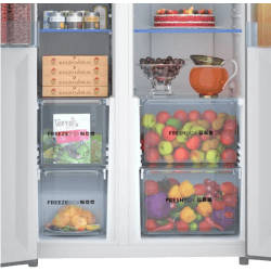 Haier Frost Free 570 L Side By Side refrigerator | HRF-622KS HR/NF 570L SBS | Black Steel