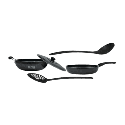 Tento | 4 -Piece | Non-Stick Cookware Set | Black