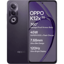 OPPO K12x 5G | 45W | 6 GB RAM | 128GB  |  Midnight Violet