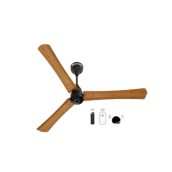 atomberg Renesa Smart+ 1200mm | Remote | 5 star | High Air | LED | Golden Oakwood