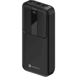 Portronics Power Bank | 20000 mAh | 22.5 W | Lithium Polymer | Black