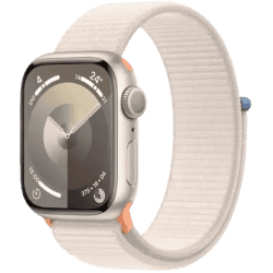 Apple Watch Series 9 GPS 41mm Starlight Aluminium Case with Starlight Sport Loop | Starlight Sport Strap