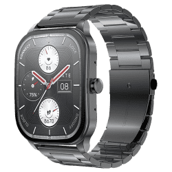 Amazfit Pop 3S Smart Watch with 1.96" AMOLED Display | BT Calling | Music Control | Metallic Black