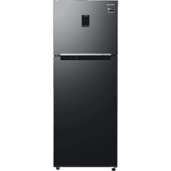 Samsung Frost Free Double Door Refrigerator | 385 L | 3 Star | Optimal Fresh Digital Inverter with Display | Luxe Black | RT42C553EBX/HL