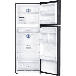 Samsung Frost Free Double Door Refrigerator | 385 L | 3 Star | Optimal Fresh Digital Inverter with Display | Luxe Black | RT42C553EBX/HL