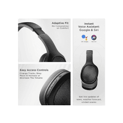 boAt Rockerz 460 Headset | 30 Hours Playback | Beast Mode | ENx Technology | Active Black