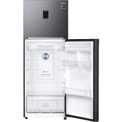 Samsung Frost Free Double Door Refrigerator | 385 L | 3 Star | Optimal Fresh Digital Inverter with Display | Luxe Black | RT42C553EBX/HL