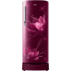 SAMSUNG 183 L | Direct Cool Single Door 2 Star Refrigerator | RR20C1812R8/HL | Blooming Saffron Red