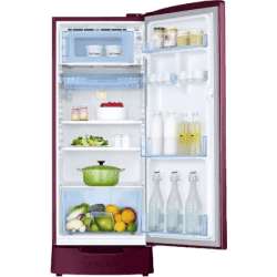 SAMSUNG 183 L | Direct Cool Single Door 2 Star Refrigerator | RR20C1812R8/HL | Blooming Saffron Red