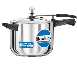 Hawkins Inner Lid Induction Bottom Pressure Cooker | Stainless Steel | 5 L | HSS50