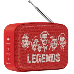 SAREGAMA Carvaan Mini Hindi Bluetooth Speaker | Sunset Red | SCM04
