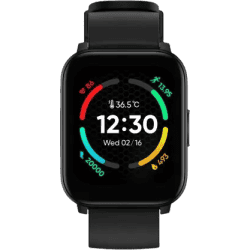 realme TechLife Watch S100 Smartwatch | 1.69 inch HD Display | Black Strap