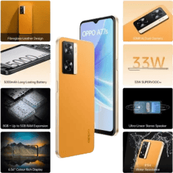 OPPO A77s |  128 GB / 8 GB RAM | Sunset Orange