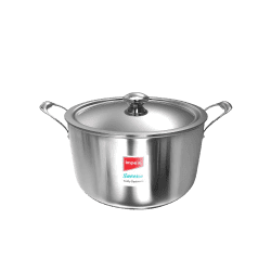 Impex | Serene Triply | Stainless Steel | lnduction Friendly Cookware | Sauce Pan | 20cm | Silver