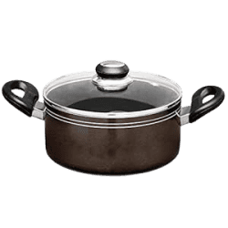 Blueberrys Ruby 8 Liter 30cm Nonstick Aluminum Induction Based Biriyani Pot with Lid