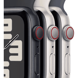 Apple Watch SE | GPS + Cellular 40mm Midnight Case & Midnight Sport Band | Midnight Strap