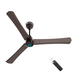 atomberg Renesa+ 1200mm BLDC Motor 5 Star Rated Sleek Ceiling Fans with Remote Control | High Air Delivery Fan and LED Indicators | 2+1 Year Warranty | Earth Brown