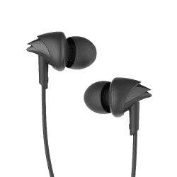 boAt Bassheads | 110 Wired Earphone with Super Extra Bass | In-line Mic | Black