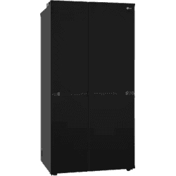 LG Frost Free Side by Side Refrigerator | GL-B257DBMX | 655 L | Black Glass
