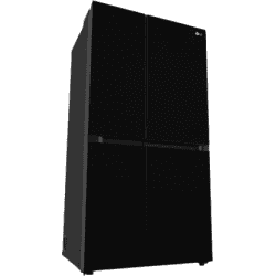 LG Frost Free Side by Side Refrigerator | GL-B257DBMX | 655 L | Black Glass