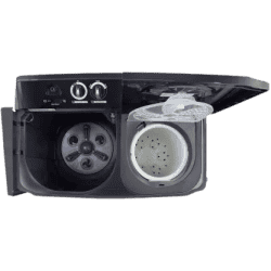 LG 11 kg with Roller Jet Pulsator Soak and Smart Filter Semi Automatic Top Load | P1155SKAZ | Black