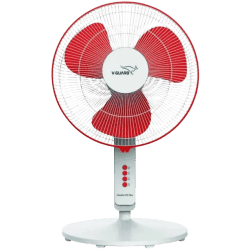 V-Guard Finesta STS Plus | 3 Blade Pedestal cum Table Fan | 2020 400 mm  | 3 Blade Pedestal Fan | White Red