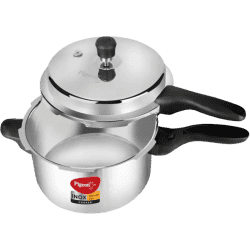 Pigeon Inox | 5 L | Induction Bottom Pressure Cooker | Stainless Steel
