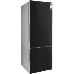 Haier  Refrigerator | HRB-3664PKG-E  | 346 L | Frost Free Double Door Bottom Mount 3 Star Refrigerator | BLACK GLASS