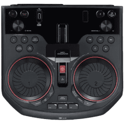 LG Karaoke Playback Bluetooth Party Speaker | DJ Effect DJ Pad | 500 W | Mono Channel | Black | OK55