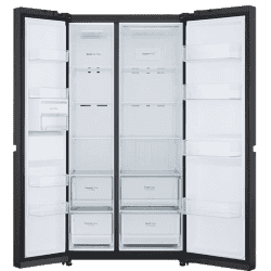 LG |  GL-B257DLWX | 655 litres | Side by Side Refrigerator | Linen White