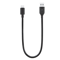 Portronics Konnect Core Mini Long Micro Usb Cable |  25Cm | Black