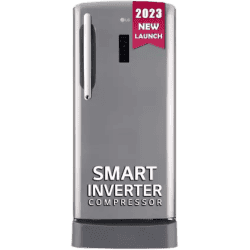 LG 201 L Direct Cool Single Door 5 Star Refrigerator | GL-D211CPZU | Shiny Steel