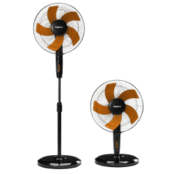 Impex Impulse Table pedestal fan | 400 mm | 2 in 1 convertible | Orange Black