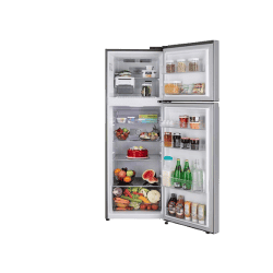 LG  Frost Free Double Door Refrigerator | 343L | 3 Star | Smart Inverter Compressor | Shiny Steel | GL-S382SPZX