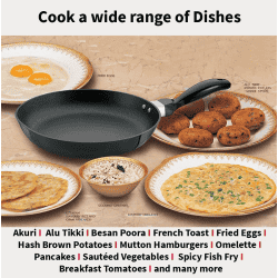 Hawkins Futura Nonstick Frying Fry Pan | 20 cm | Black | NF20