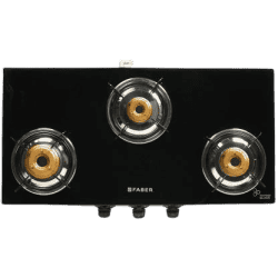 FABER Jumbo 3BB SS Stainless Steel Manual Gas Stove | 3 Burners