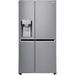 LG 668 L Frost Free Side by Side Refrigerator with with Hygiene Fresh+ and Smart ThinQ |WiFi Enabled | Shiny Steel | GC-L247CLAV