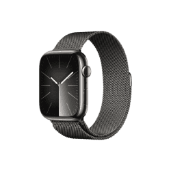 APPLE WATCH SERIES 9 | 45MM CEL GRAPHITE SS CASE | GRAPHITE MILANESE LOOP