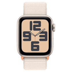 Apple Watch SE GPS 40 mm | 2nd Gen | Starlight Aluminium Case | Starlight Sport Loop