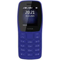 Nokia 105 Single SIM Keypad Mobile Phone | Blue