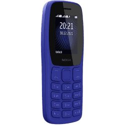 Nokia 105 Single SIM Keypad Mobile Phone | Blue