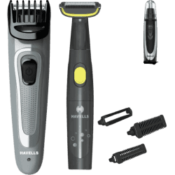 HAVELLS GS 6555 Grooming Kit | 45 min Runtime | 9 Length Settings | Black, Green