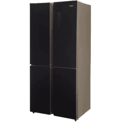 Haier 531 L Frost Free French Door Bottom Mount Inverter Technology Star Convertible Refrigerator  |  HRB-550KG  | Black |