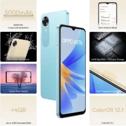 OPPO A17K | CPH2471 | 64 GB/3 GB RAM | Blue