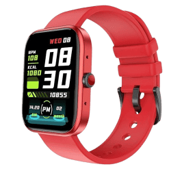 Fire-Boltt Jaguar Smart Watch | 1.83 inch | HD Display |  Advanced Bluetooth Calling |  27 Sports Modes | RED | BSW068