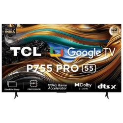 TCL Pro 4K Ultra HD Smart Google TV | 139 cm (55 inch)  | 55P755