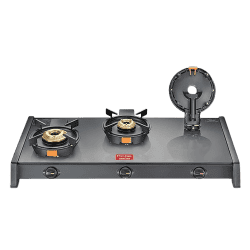 Prestige Svachh Glass Top Gas Stove | 3 Burners | Liftable Burners | GTSB-03