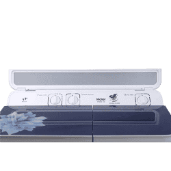 Haier Semi-Automatic Washing Machine | 9 Kg | Toughened Glass | White | HTW90-178