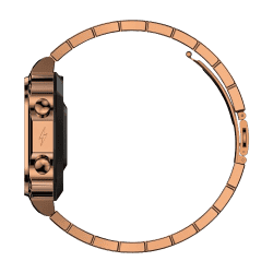 Fire Boltt Retro Smartwatch | 1.54 inch | Bluetooth call | Voice Assistance | Rose Gold  | BSW175